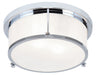 Matteo Canada - Two Light Flush Mount - Caisse Claire - Chrome- Union Lighting Luminaires Decor