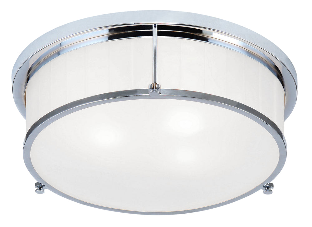 Matteo Canada - Three Light Flush Mount - Caisse Claire - Chrome- Union Lighting Luminaires Decor