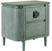 Currey and Company - Nightstand - Briallen - Winter Gray/Antique Silver- Union Lighting Luminaires Decor