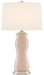 Currey and Company - One Light Table Lamp - Ondine - Blush/Silver Leaf- Union Lighting Luminaires Decor