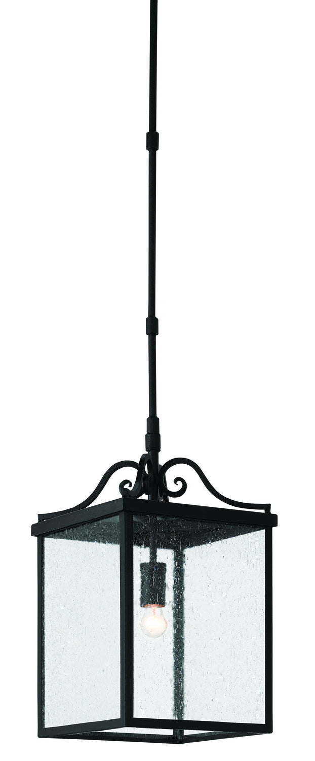 Currey and Company - One Light Outdoor Lantern - Giatti - Midnight- Union Lighting Luminaires Decor