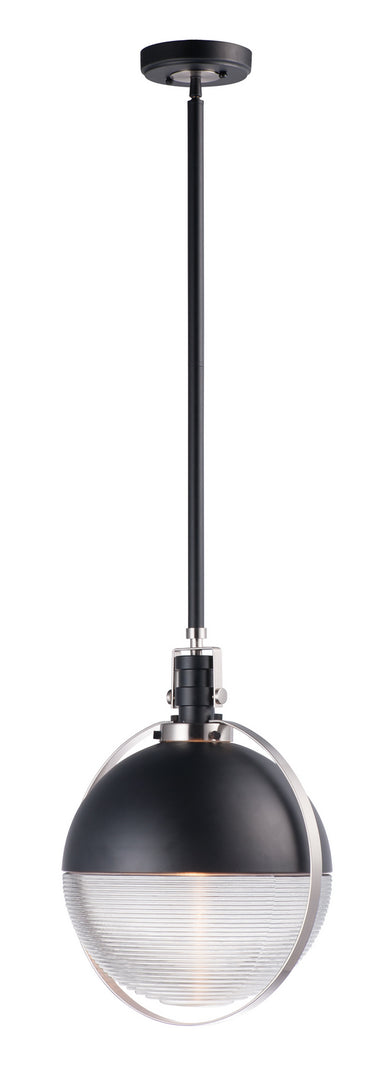 Maxim - LED Pendant - Axiom - Black / Satin Nickel- Union Lighting Luminaires Decor