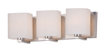 Maxim - Three Light Bath Vanity - Wrap - Satin Nickel- Union Lighting Luminaires Decor