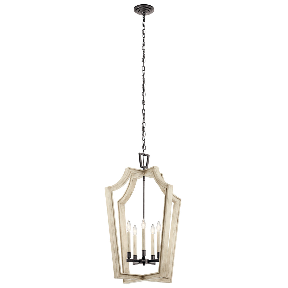 Kichler Canada - Five Light Chandelier - Botanica - Anvil Iron- Union Lighting Luminaires Decor