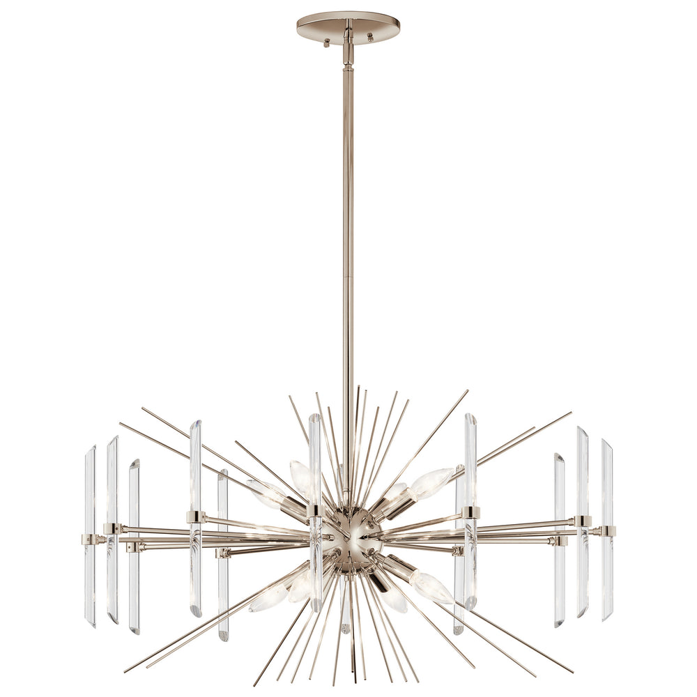 Kichler Canada - Eight Light Chandelier - Eris - Polished Nickel- Union Lighting Luminaires Decor