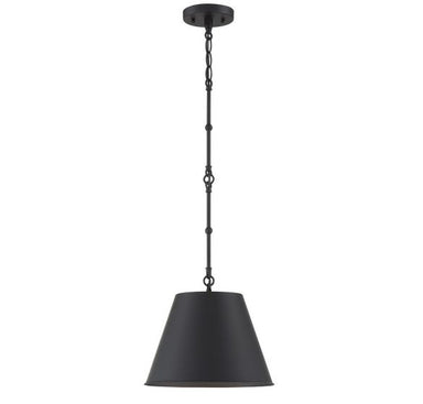 Savoy House - One Light Pendant - Alden - Matte Black- Union Lighting Luminaires Decor