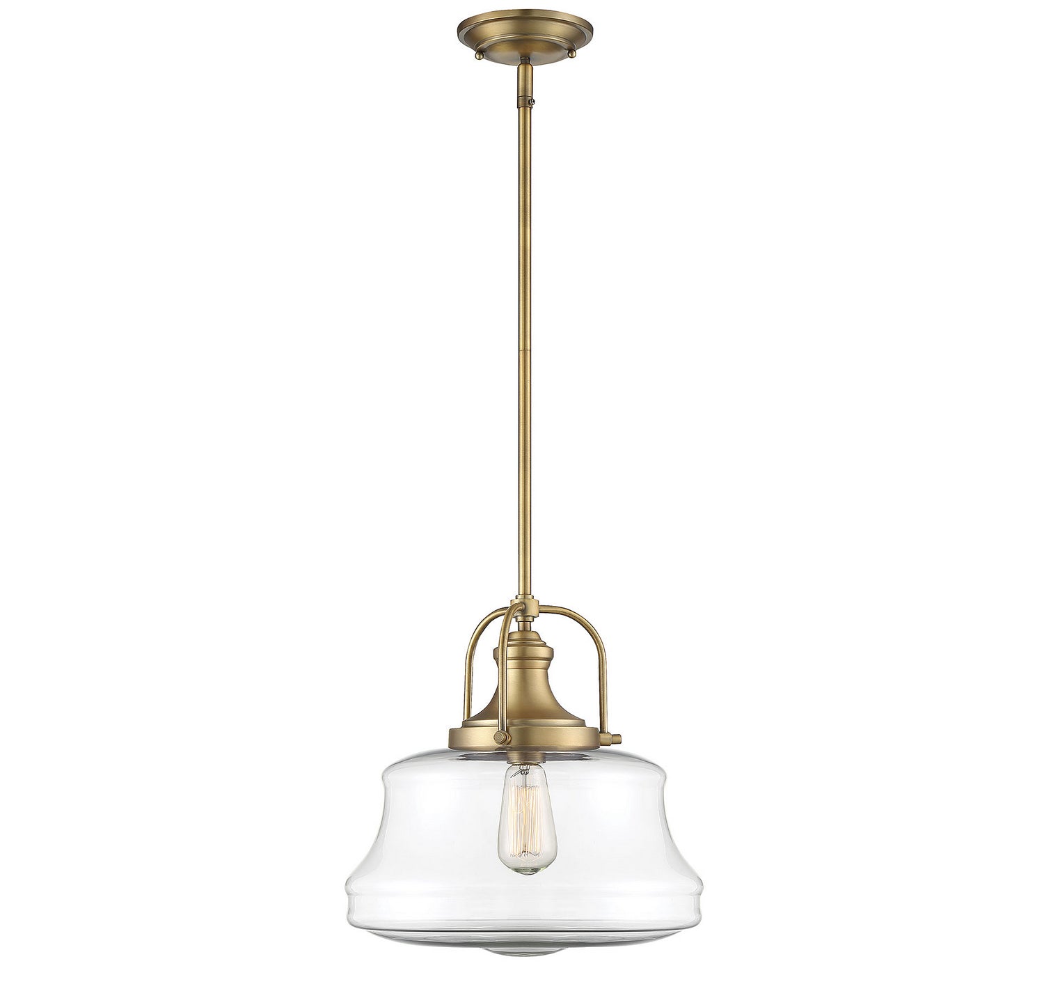 Savoy House - One Light Pendant - Garvey - Warm Brass- Union Lighting Luminaires Decor