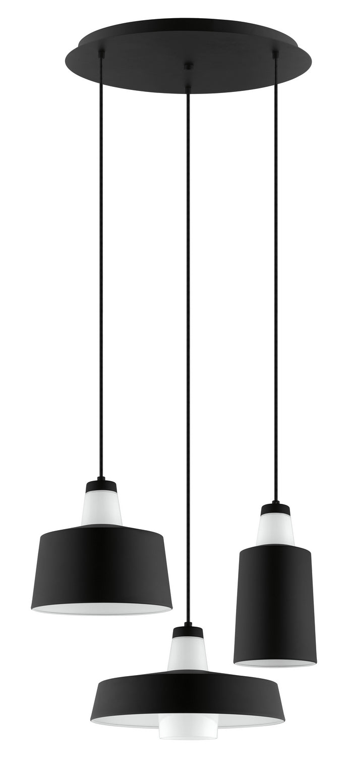 Eglo Canada - Three Light Suspension - Tabanera - Black- Union Lighting Luminaires Decor