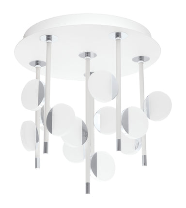 Eglo Canada - LED Ceiling Light - Olindra - White & Chrome- Union Lighting Luminaires Decor