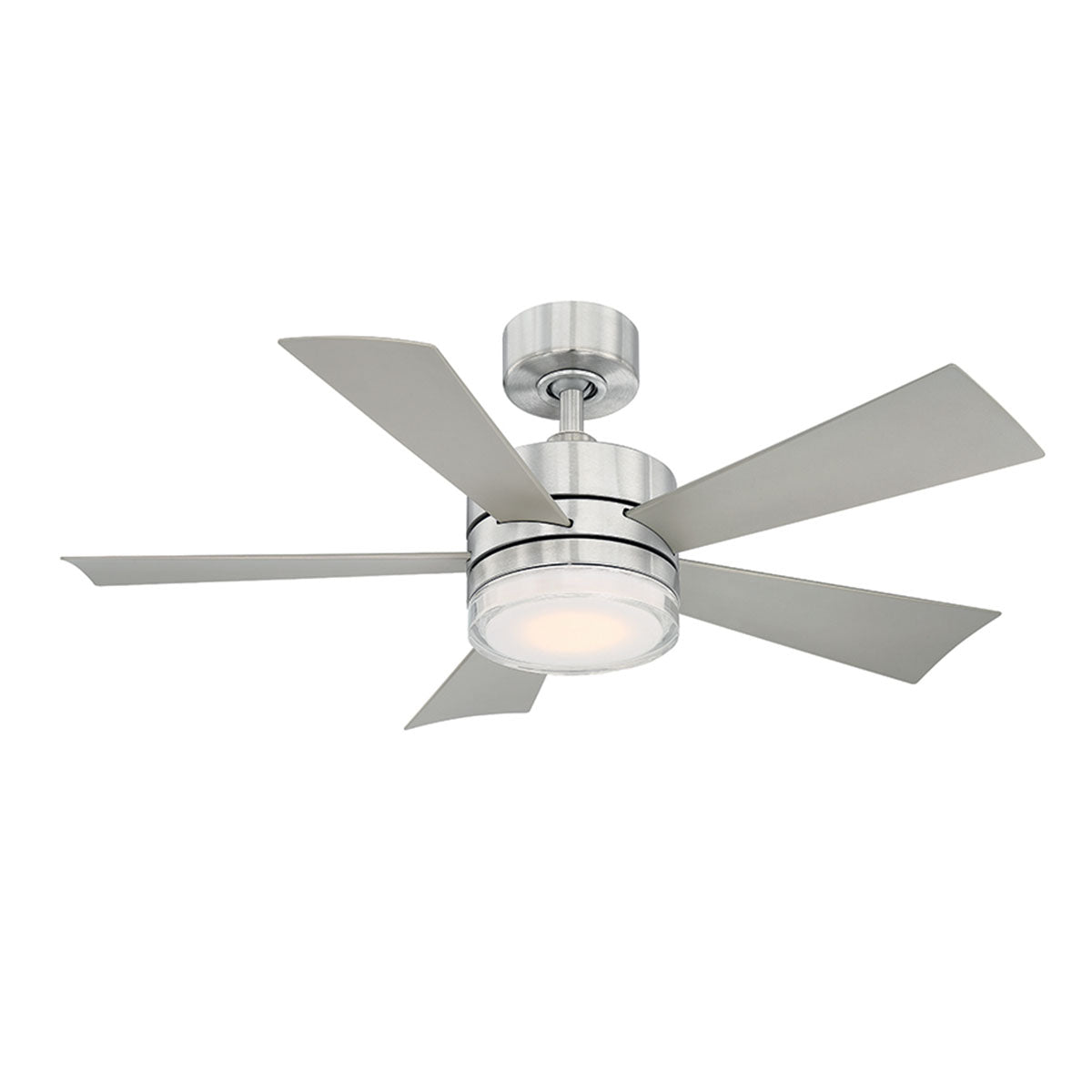 "Modern Forms Fans Canada - 42"Ceiling Fan - Wynd - Stainless Steel- Union Lighting Luminaires Decor"