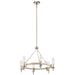 Kichler Canada - Six Light Chandelier - Telan - White Washed Wood- Union Lighting Luminaires Decor