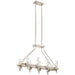 Kichler Canada - Eight Light Linear Chandelier - Telan - White Washed Wood- Union Lighting Luminaires Decor