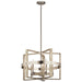 Kichler Canada - Five Light Chandelier - Peyton - White Washed Wood- Union Lighting Luminaires Decor