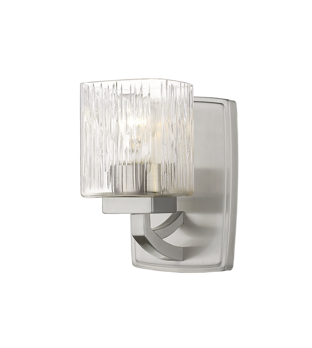 Z-Lite Canada - One Light Wall Sconce - Zaid - Brushed Nickel- Union Lighting Luminaires Decor