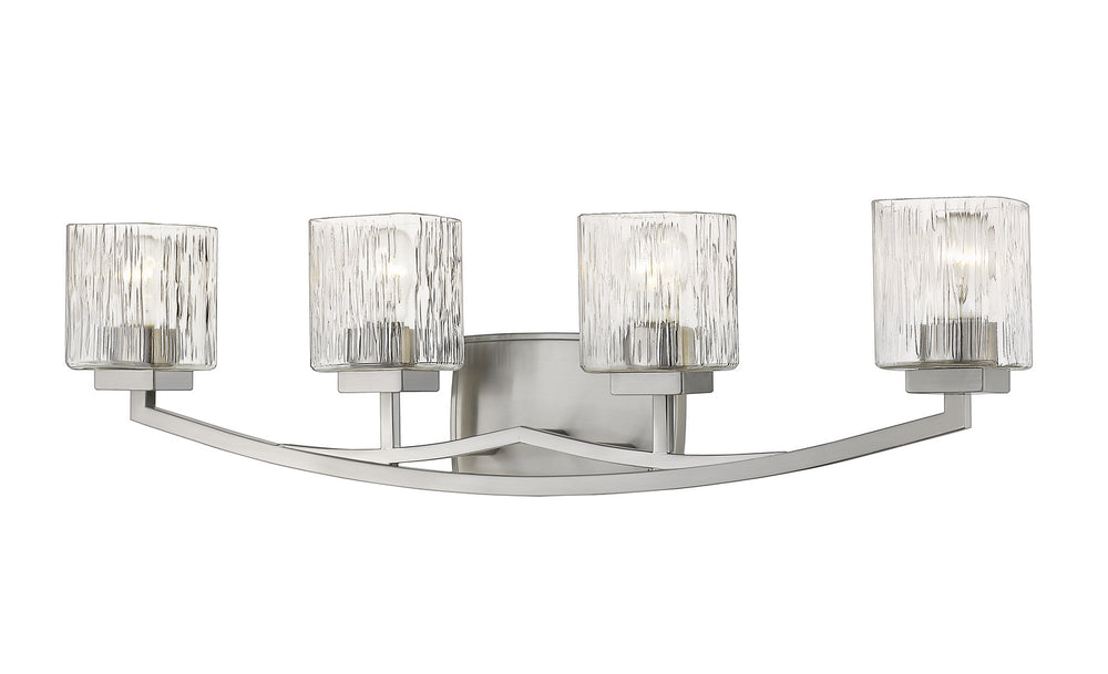 Z-Lite Canada - Four Light Vanity - Zaid - Brushed Nickel- Union Lighting Luminaires Decor