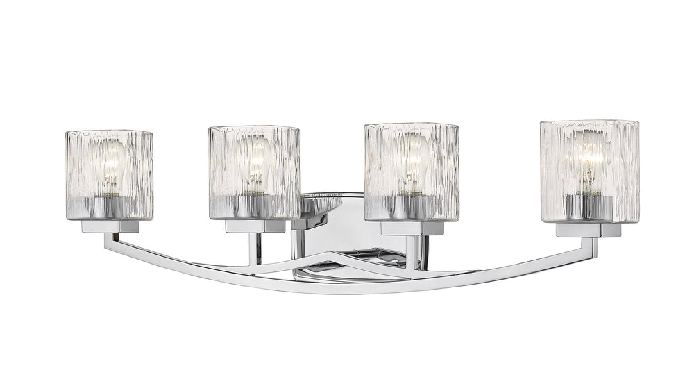 Z-Lite Canada - Four Light Vanity - Zaid - Chrome- Union Lighting Luminaires Decor