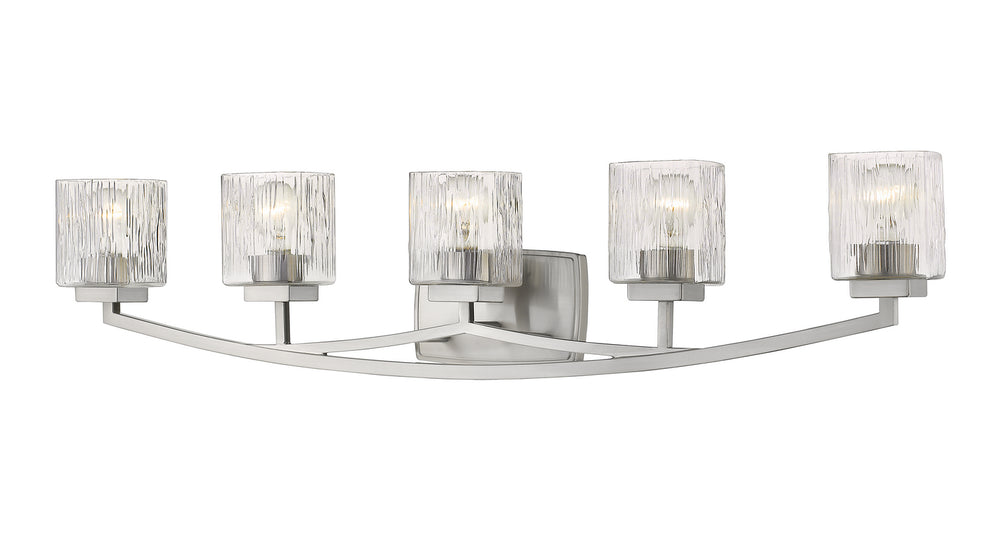 Z-Lite Canada - Five Light Vanity - Zaid - Brushed Nickel- Union Lighting Luminaires Decor