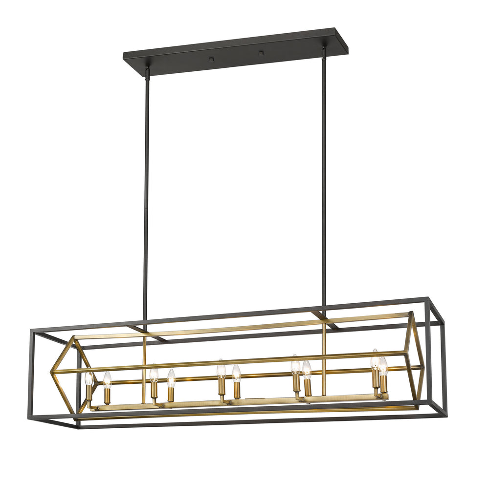 Z-Lite Canada - Ten Light Island Pendant - Euclid - Olde Brass / Bronze- Union Lighting Luminaires Decor