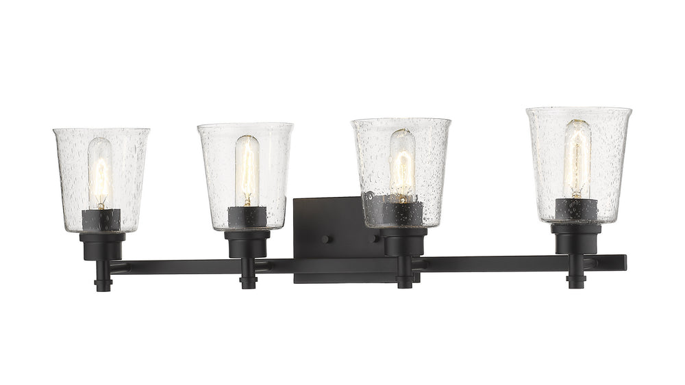 Z-Lite Canada - Four Light Vanity - Bohin - Matte Black- Union Lighting Luminaires Decor