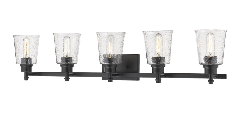 Z-Lite Canada - Five Light Vanity - Bohin - Matte Black- Union Lighting Luminaires Decor