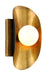 Corbett Lighting - One Light Wall Sconce - Hopper - Vintage Brass Bronze Accents- Union Lighting Luminaires Decor