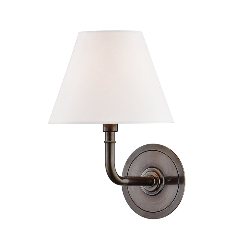 Hudson Valley - One Light Wall Sconce - Signature No.1 - Distressed Bronze- Union Lighting Luminaires Decor