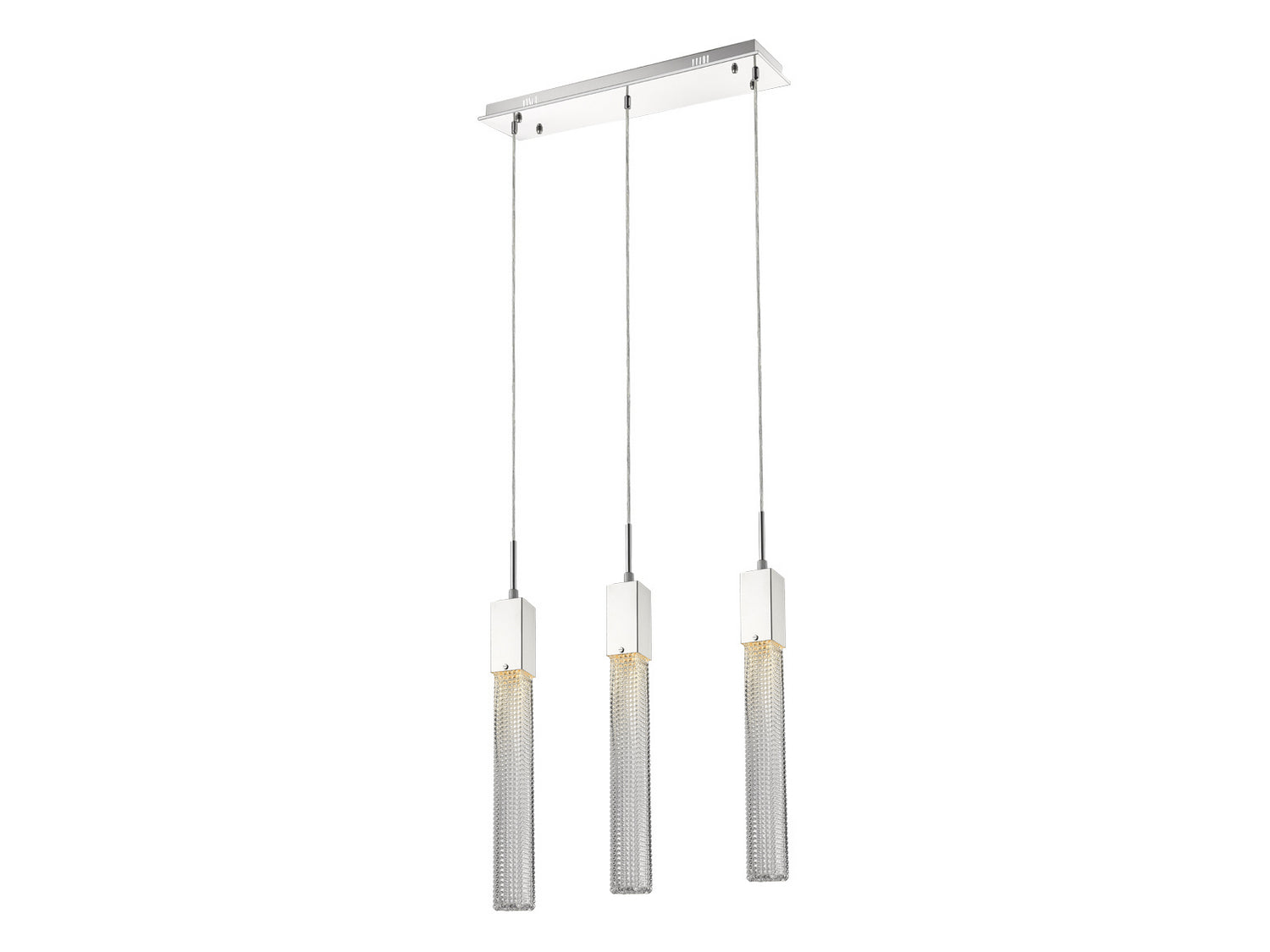 Avenue Lighting - Three Light Pendant - Boa - Polished Chrome- Union Lighting Luminaires Decor