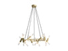 Avenue Lighting - LED Chandelier - Manhattan Ave. - Brushed Brass- Union Lighting Luminaires Decor