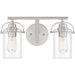 Quoizel - Two Light Bath Fixture - Emerson - Brushed Nickel- Union Lighting Luminaires Decor