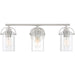 Quoizel - Three Light Bath Fixture - Emerson - Brushed Nickel- Union Lighting Luminaires Decor