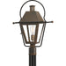 Quoizel - One Light Outdoor Post Mount - Rue De Royal - Industrial Bronze- Union Lighting Luminaires Decor