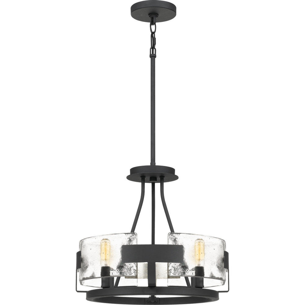 Quoizel - Four Light Semi-Flush Mount - Stratum - Royal Ebony- Union Lighting Luminaires Decor