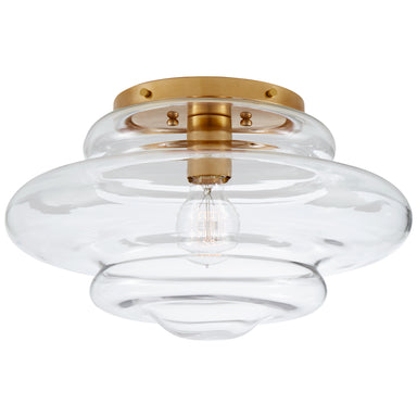 Visual Comfort Signature Canada - One Light Flush Mount - Tableau - Antique-Burnished Brass- Union Lighting Luminaires Decor