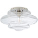 Visual Comfort Signature Canada - One Light Flush Mount - Tableau - Polished Nickel- Union Lighting Luminaires Decor