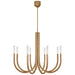 Visual Comfort Signature Canada - LED Chandelier - Rousseau - Antique-Burnished Brass- Union Lighting Luminaires Decor