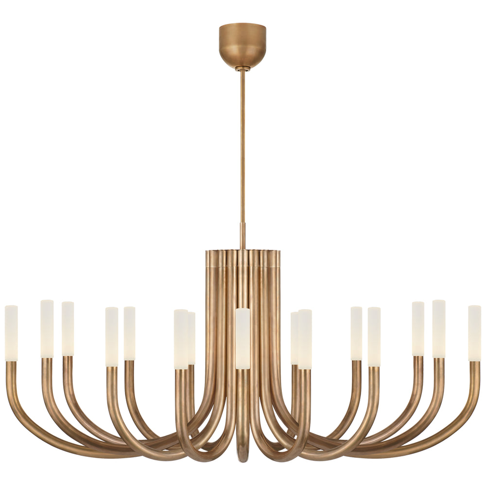 Visual Comfort Signature Canada - LED Chandelier - Rousseau - Antique-Burnished Brass- Union Lighting Luminaires Decor