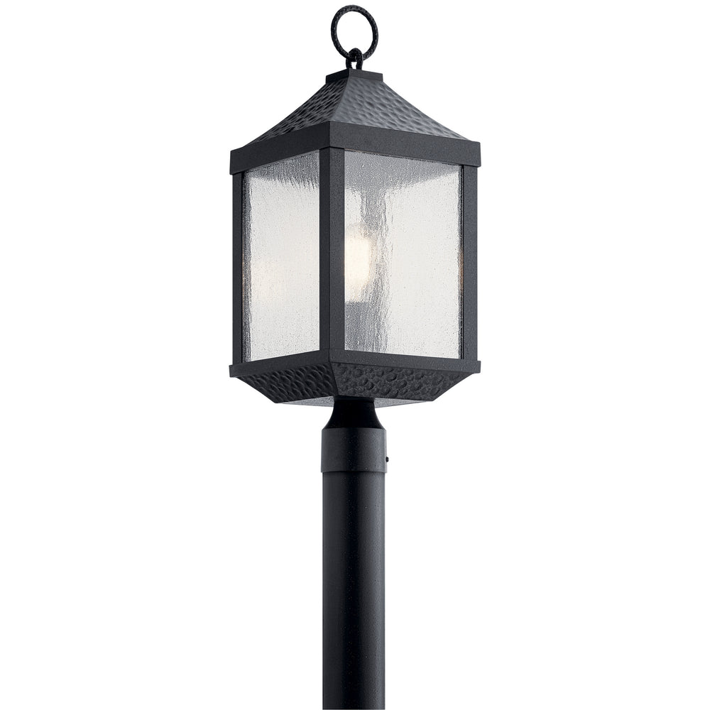 Kichler Canada - One Light Outdoor Post Mount - Springfield - Distressed Black- Union Lighting Luminaires Decor
