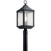 Kichler Canada - One Light Outdoor Post Mount - Springfield - Distressed Black- Union Lighting Luminaires Decor