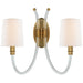 Visual Comfort Signature Canada - Two Light Wall Sconce - Clarice - Acrylic with Antique Brass- Union Lighting Luminaires Decor
