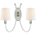 Visual Comfort Signature Canada - Two Light Wall Sconce - Clarice - Acrylic with Polished Nickel- Union Lighting Luminaires Decor