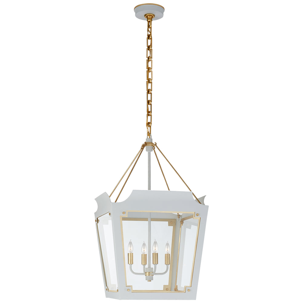 Visual Comfort Signature Canada - Four Light Lantern - Caddo - Soft White with Gild- Union Lighting Luminaires Decor