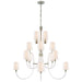 Visual Comfort Signature Canada - 16 Light Chandelier - Clarice - Clear Acrylic with Polished Nickel- Union Lighting Luminaires Decor