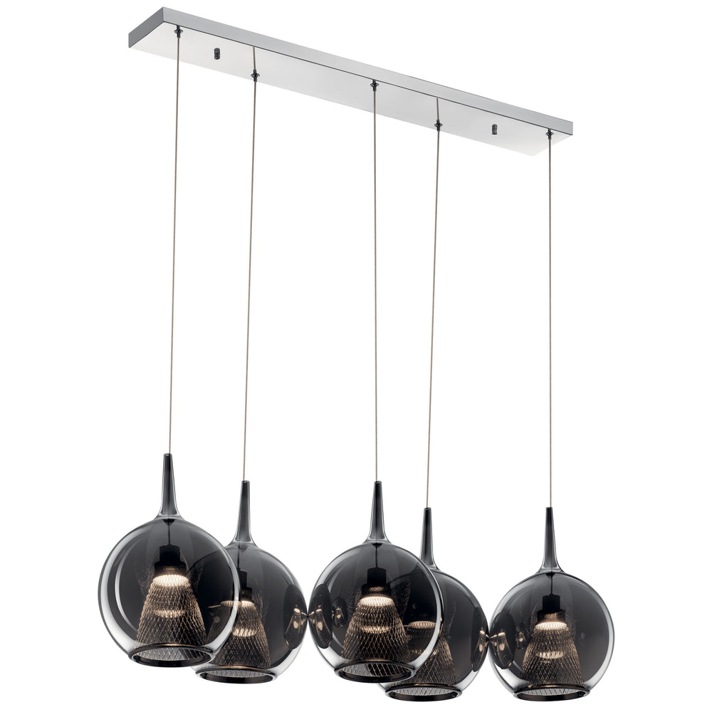 Kichler Canada - LED Linear Chandelier - Zin - Chrome- Union Lighting Luminaires Decor
