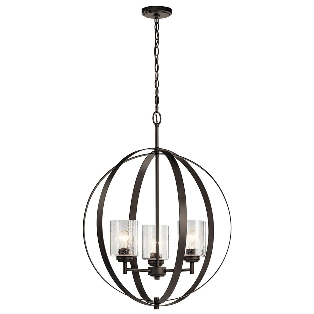 Kichler Canada - Three Light Chandelier - Winslow - Olde Bronze- Union Lighting Luminaires Decor
