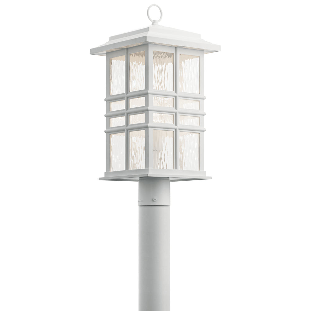 Kichler Canada - One Light Outdoor Post Mount - Beacon Square - White- Union Lighting Luminaires Decor