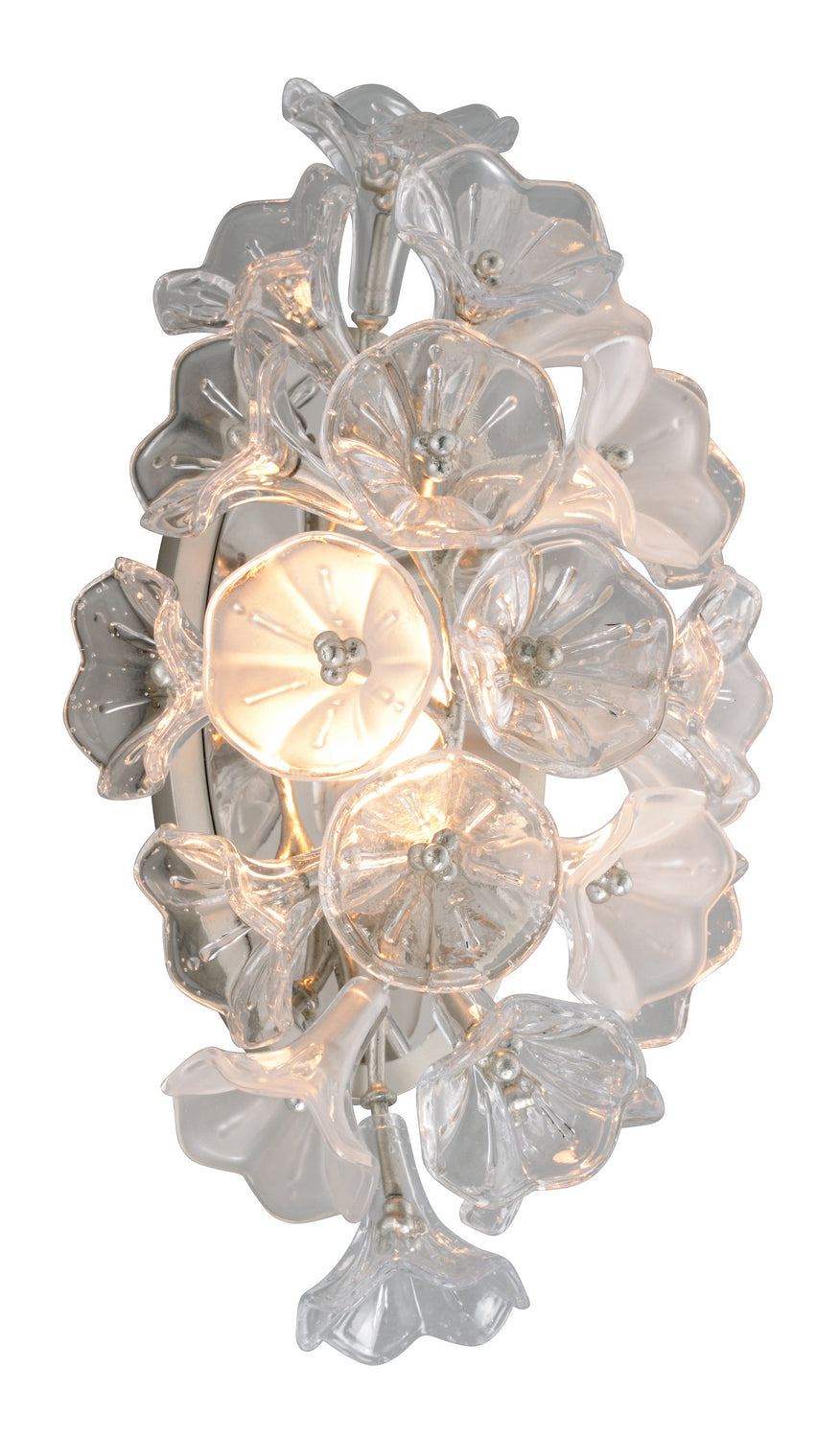 Corbett Lighting - LED Wall Sconce - Jasmine - Silver Leaf- Union Lighting Luminaires Decor