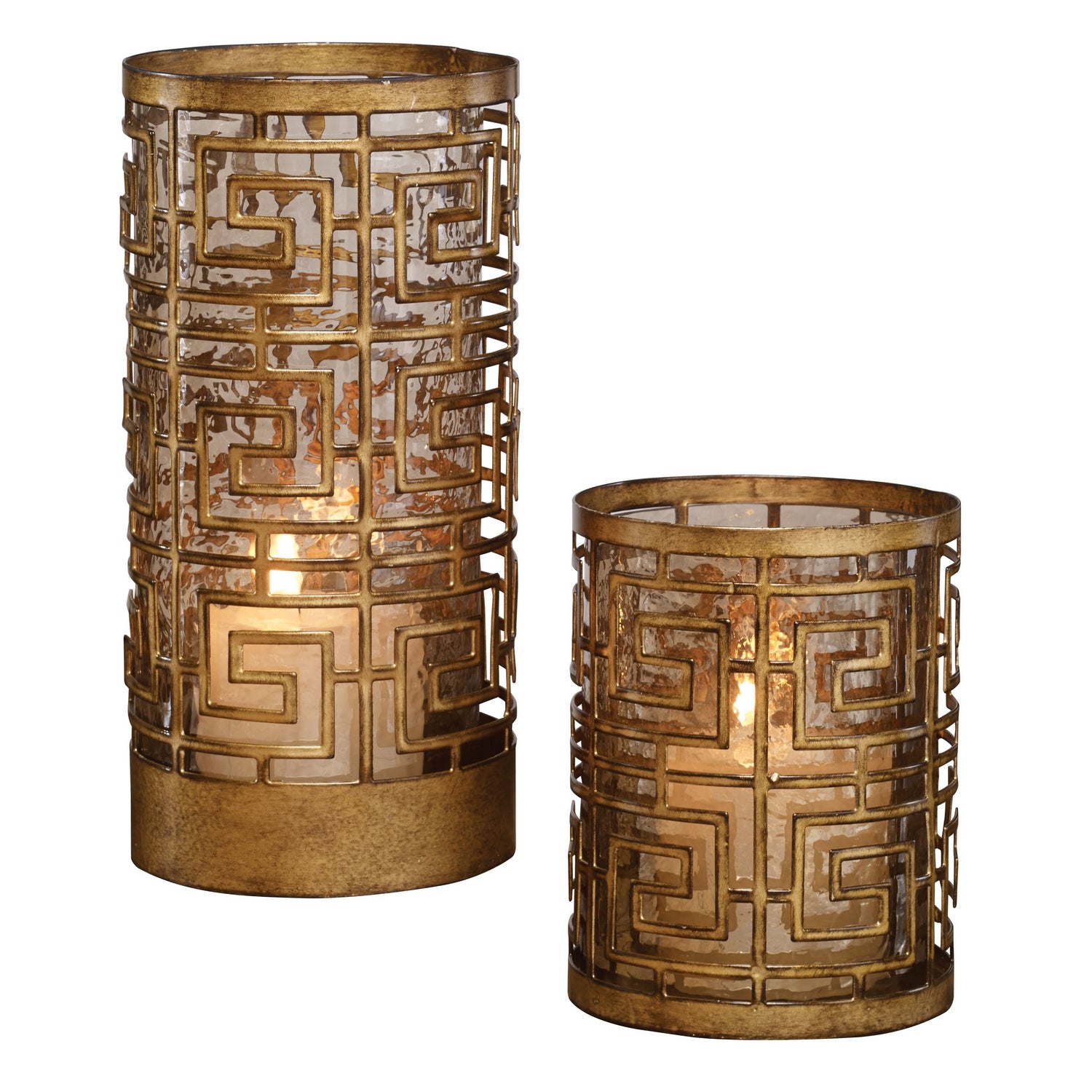 Uttermost - Candleholders, Set/2 - Ruhi - Antiqued Gold- Union Lighting Luminaires Decor