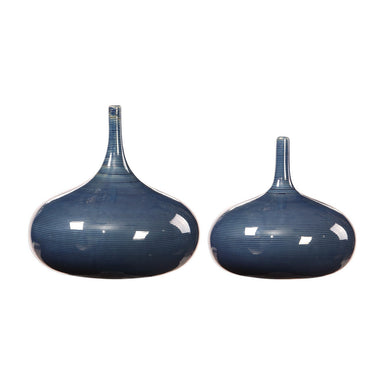 Uttermost - Vases, S/2 - Zayan - Blue- Union Lighting Luminaires Decor