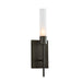 Hubbardton Forge - One Light Wall Sconce - Vela - Dark Smoke- Union Lighting Luminaires Decor