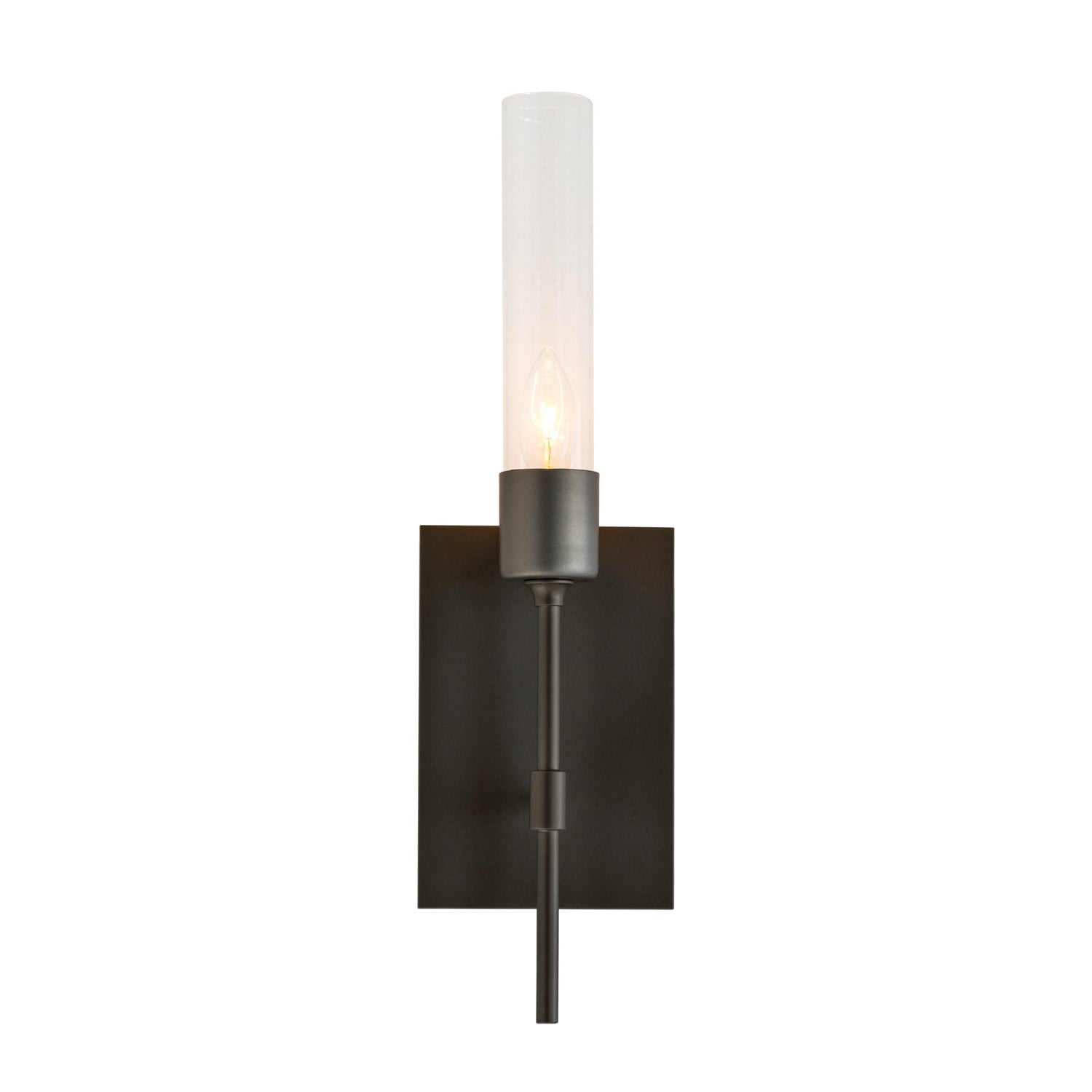 Hubbardton Forge - One Light Wall Sconce - Vela - Dark Smoke- Union Lighting Luminaires Decor